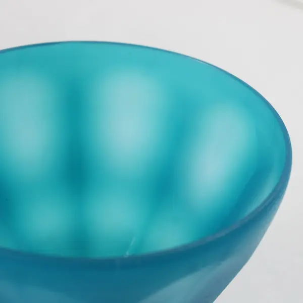 Set of 4 Walmart Blue Plastic Sundae Bowls 4.8" x 4", #393044