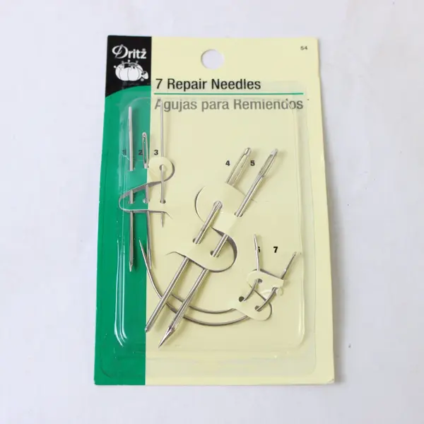 Pack of Dritz Repair Needles, 7 Ct., 2005 Unopened 