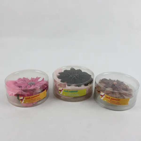 cool.summer 2004 Flower Pin Ponytail Holder Boxed Assorted Colors Lot