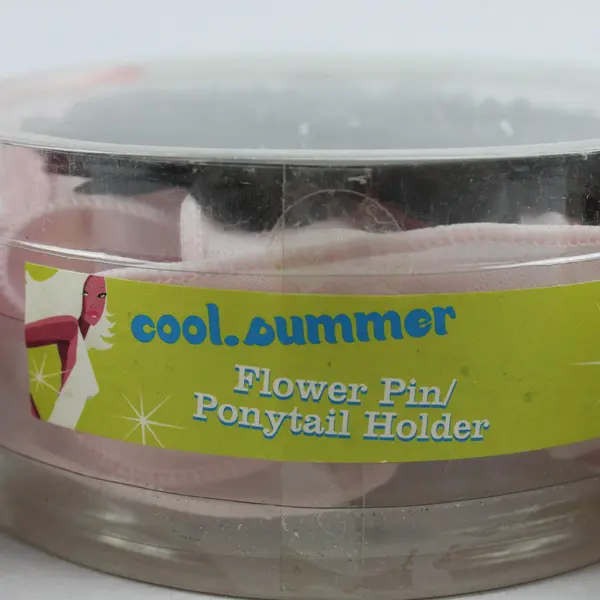 cool.summer 2004 Flower Pin Ponytail Holder Boxed Assorted Colors Lot