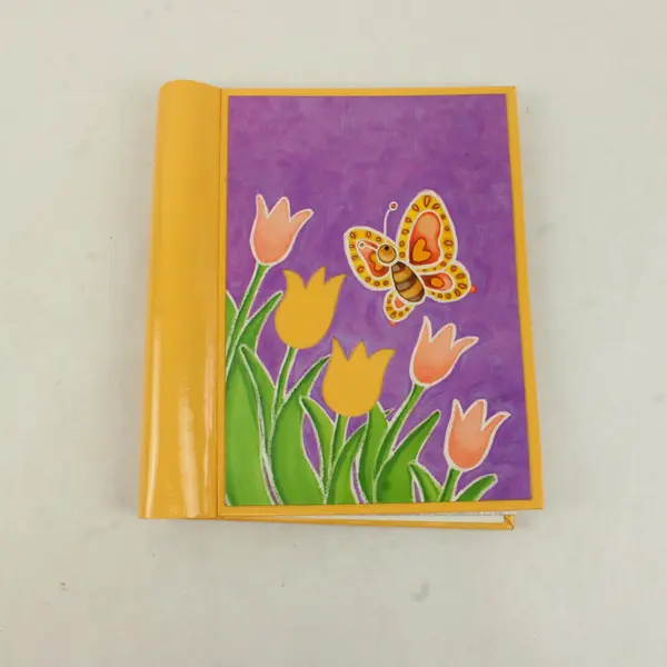 Lot of 2 Photo Albums 4x6 Holds 100 Floral Tulip Spiral Spine