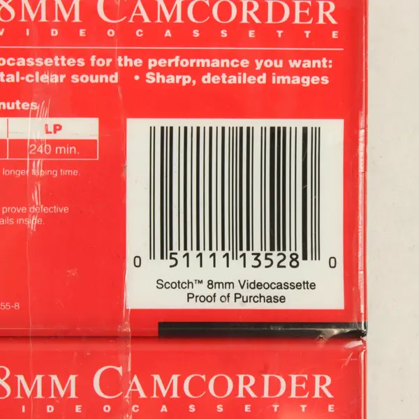 Lot of 2 Scotch 8mm Camcorder Videocassette Tapes Sealed P6-120 3M