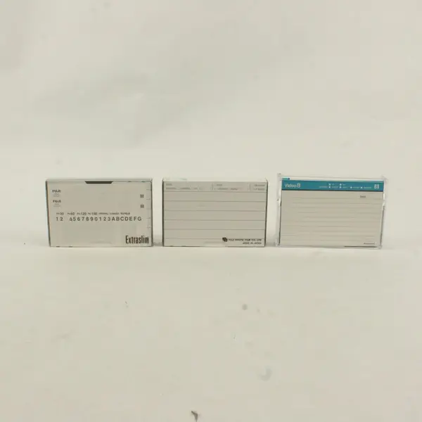 Lot of 3 Vintage 8mm Video Tapes Fuji P6-120 Sony MP-120 Used