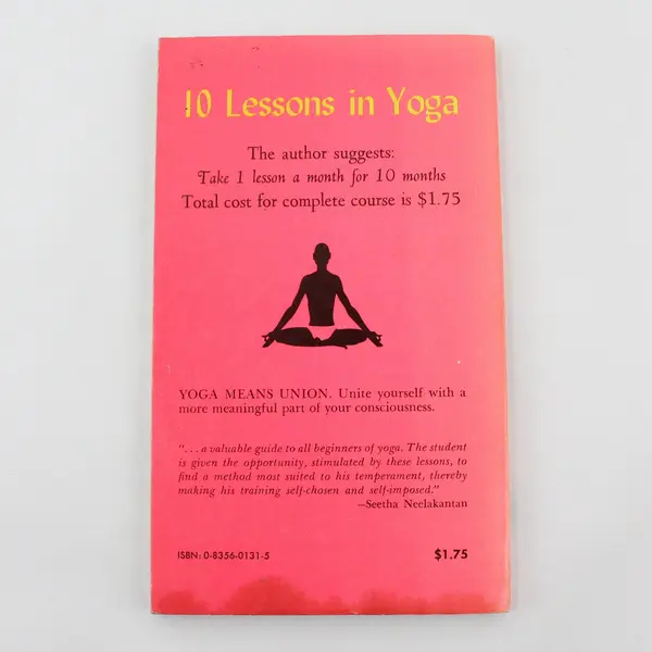 Vintage Raja Yoga A Simplified and Practical Course Wallace Slater 1975 PB Good