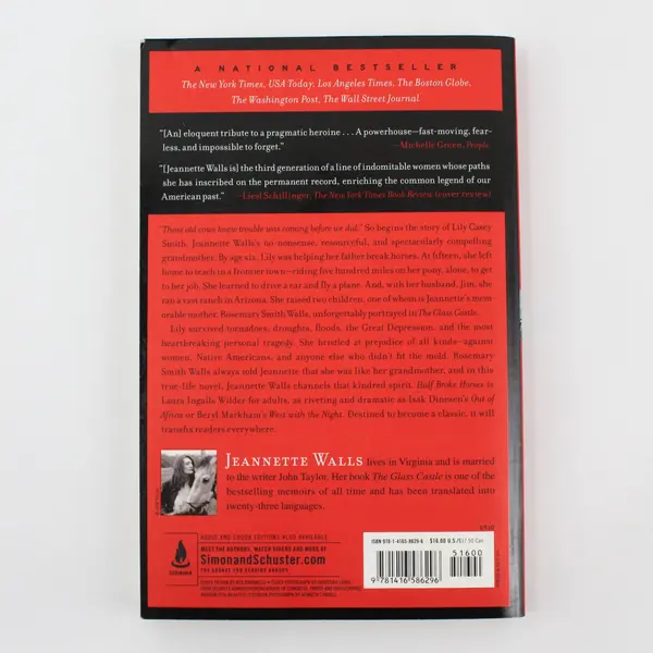Half Broke Horses True-Life Novel Jeannette Walls Trade Paperback