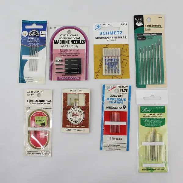  8 Mixed Sewing Needle Packs Hand & Machine J&P Coats Dritz Clover Schmetz, etc