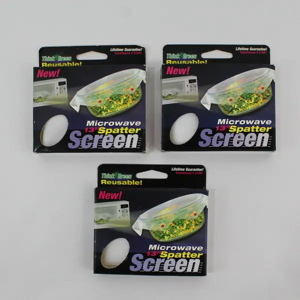 Lot of 3 Smartwares Microwave Spatter Screens 13" #21001  from Maverick Ventures
