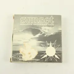 Vintage Sunset Magnetic Recording Tape RB-3 Untested