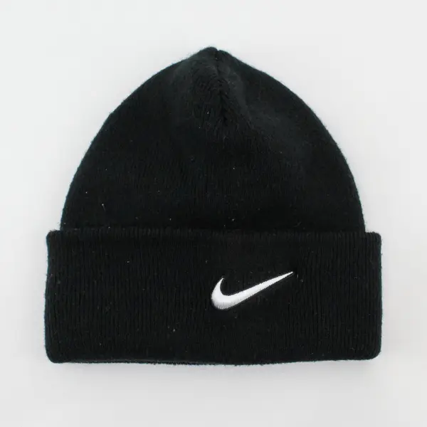 Nike Winter Beanie Black Fold-Over Cuff One Size Fits Most