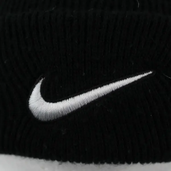 Nike Winter Beanie Black Fold-Over Cuff One Size Fits Most
