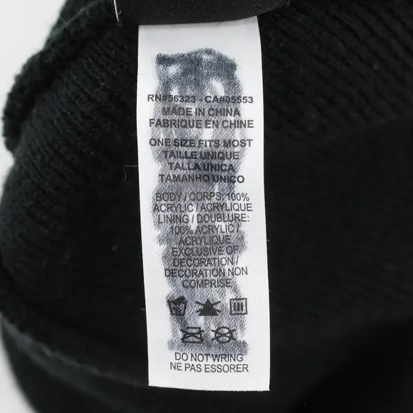 Nike Winter Beanie Black Fold-Over Cuff One Size Fits Most