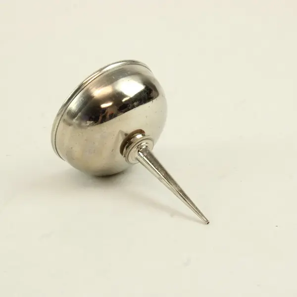 Vintage Metal Sewing Machine Thumb Press Oil Can Collectible