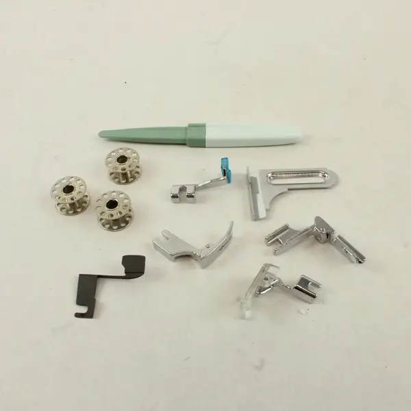 Sewing Machine Accessory Lot Bobbins Presser Feet Seam Ripper Tools