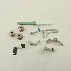 Sewing Machine Accessory Lot Bobbins Presser Feet Seam Ripper Tools