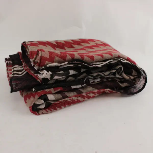 Sheer Pink Brown Purple Chevron Lightweight Scarf 33"x75"