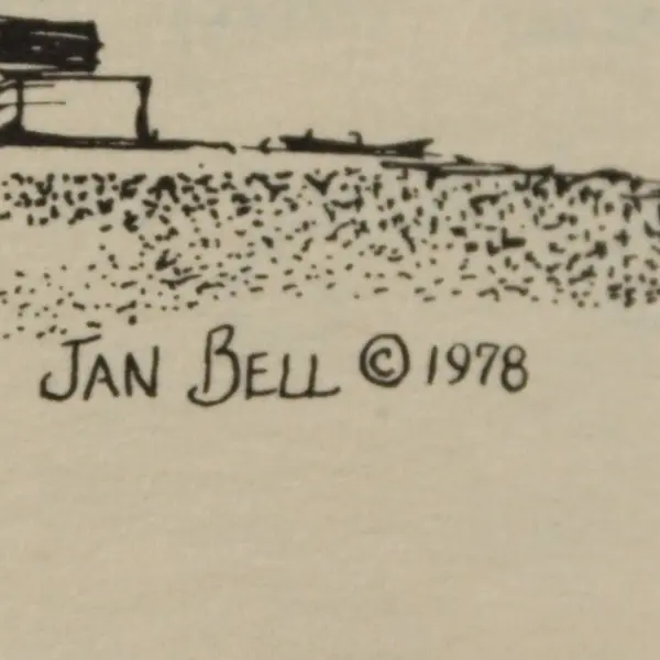 Vintage Down Country Roads with Jan Bell’s Sketchbook 1982 Paperback 