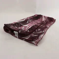 Bill Blass Sheer Purple Zebra Print Silk-Feel Scarf 13x57