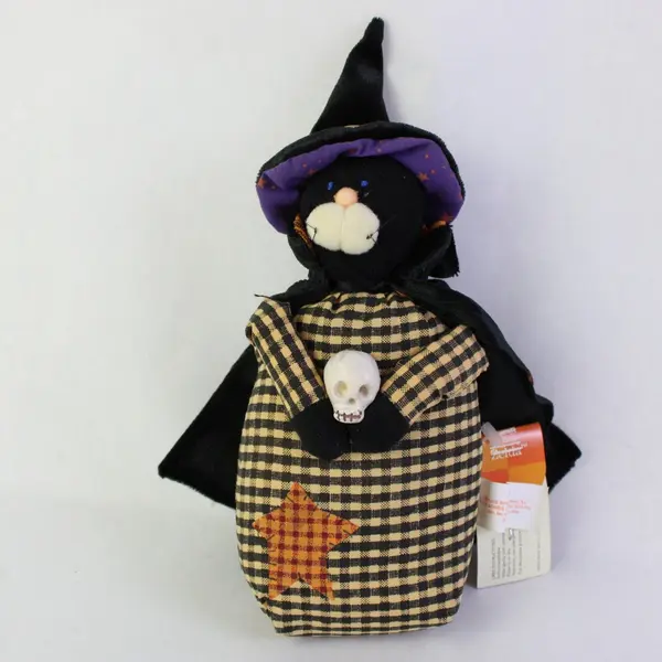 Russ Zelda Black Cat Halloween Plush Stuffed Animal New