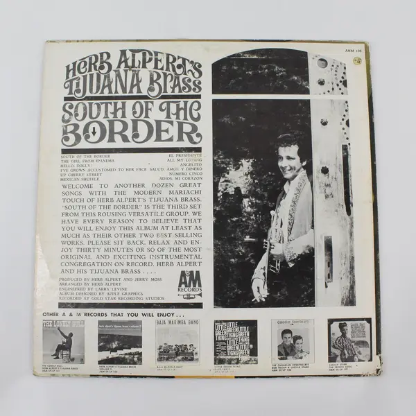 Herb Alpert's Tijuana Brass South of the Border 12" Vinyl LP Record