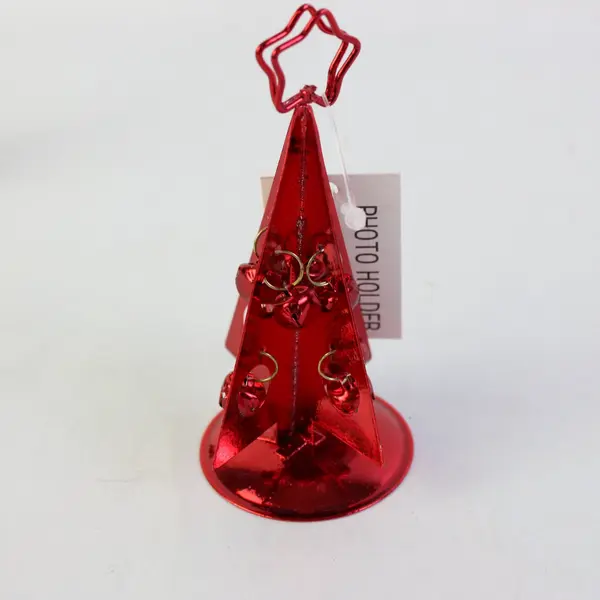 Set of 2 Kohl's Sugar Plum Suite Photo Holders Red Christmas Trees