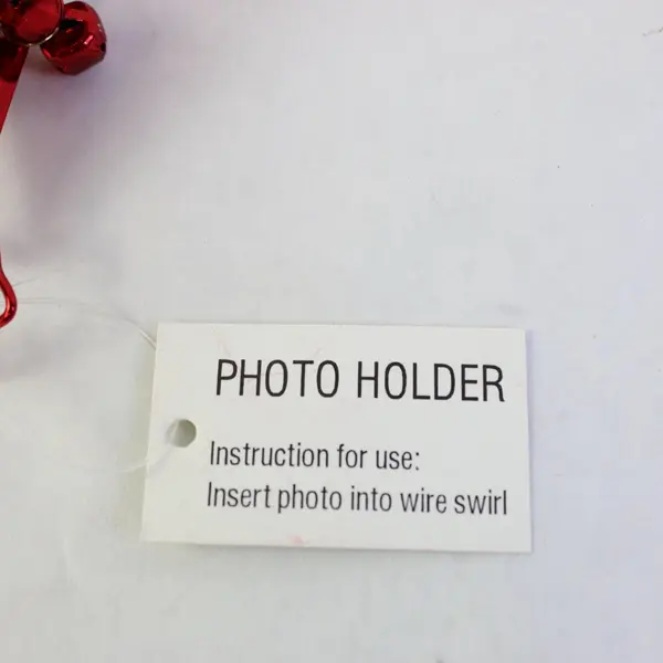 Set of 2 Kohl's Sugar Plum Suite Photo Holders Red Christmas Trees