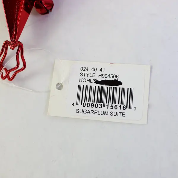 Set of 2 Kohl's Sugar Plum Suite Photo Holders Red Christmas Trees