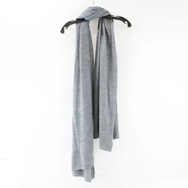 A New Day Solid Gray Acrylic Shawl Wrap One Size
