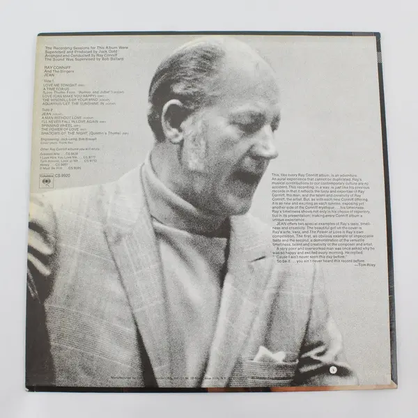 Ray Conniff And The Singers Jean 12" Vinyl Record
