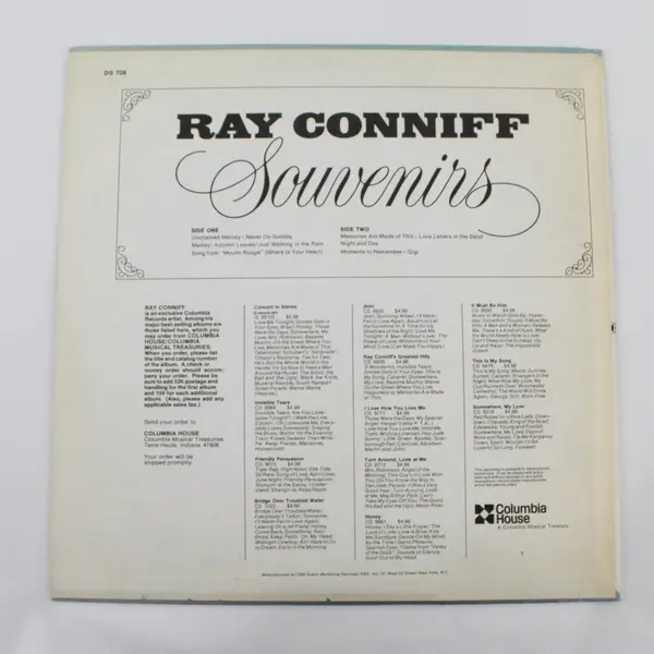 Ray Conniff Souvenirs 12" Vinyl Record 
