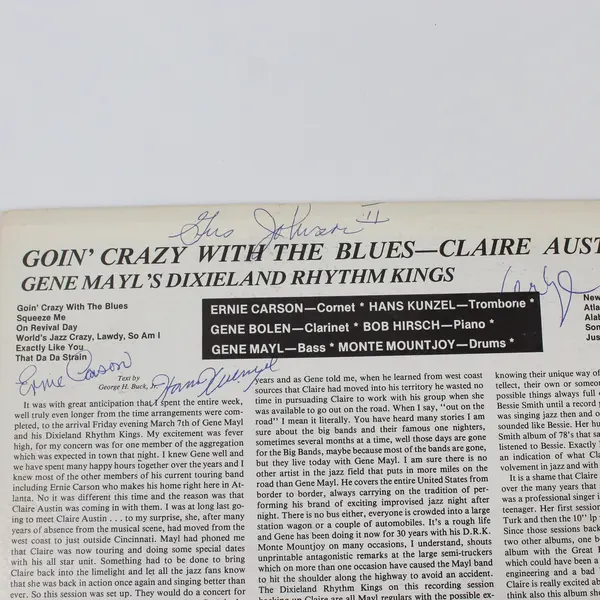 Goin' Crazy with the Blues Claire Austin Gene Mayl's Dixieland Rhythm Kings Jazz