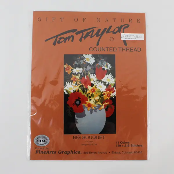 Gift of Nature Tom Taylor Counted Thread Big Bouquet Pattern New Sealed