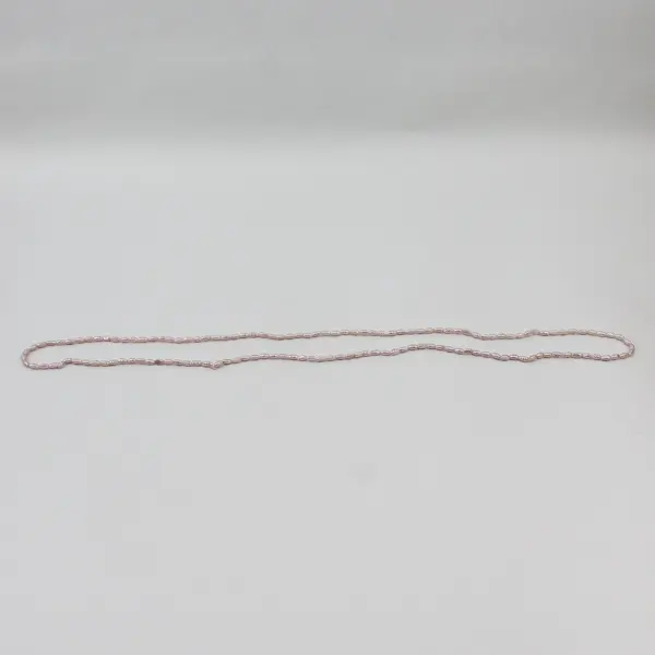 Pale Pink Freshwater Biwa Pearl Necklace 17"