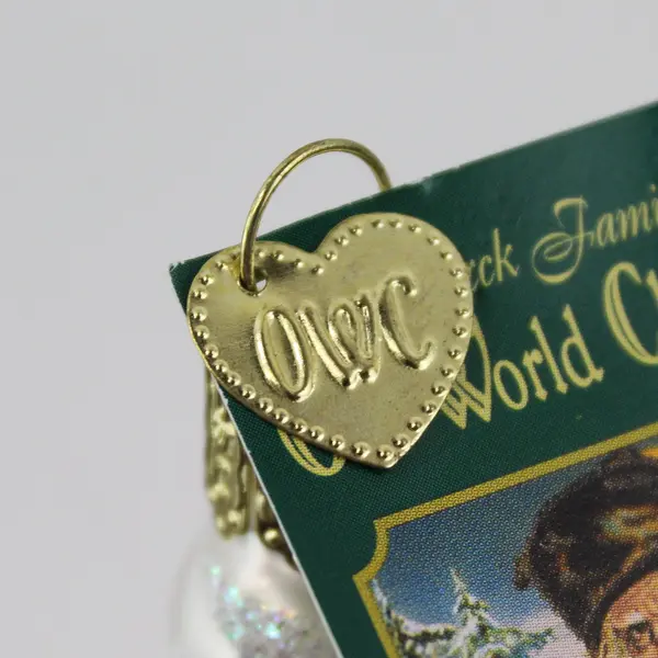 Merck Family's Old World Christmas Snowman Ice Cream Cone Ornament 4.5" W/Tag