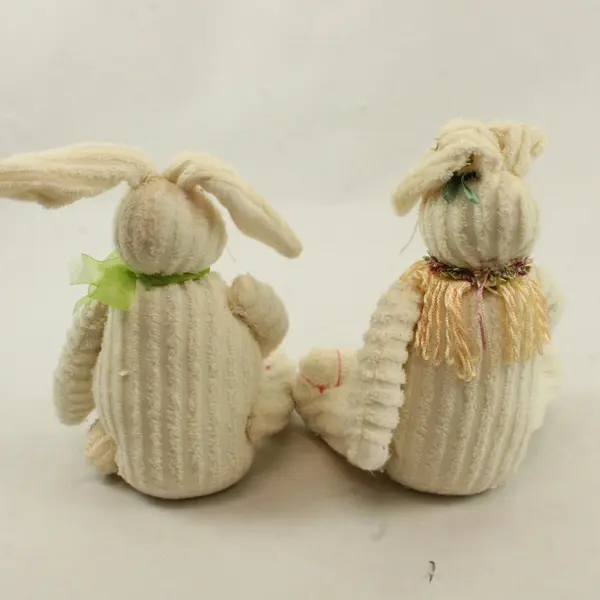 Lot of 2 Plush Easter Bunny Stuffed Animals