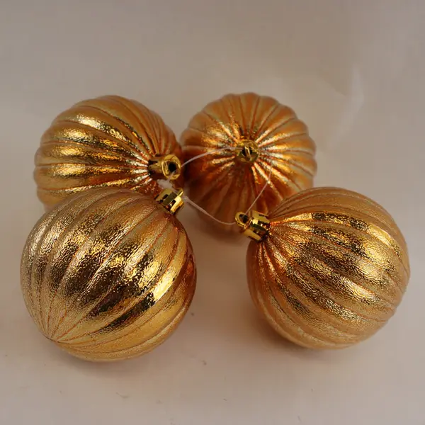 Lot of 61 Silver and Gold Bauble Christmas Ornaments