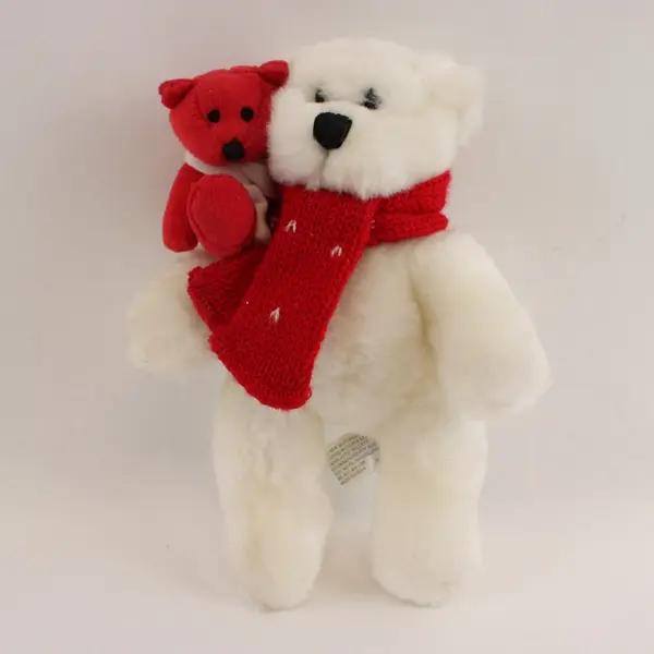 Trilogi Collection Christmas Polar Bear Plush Toy 8.5"