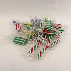 Lot of 2 Vintage Candy Christmas Tree Garlands 7ft Each