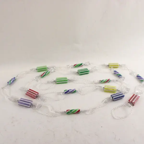 Lot of 2 Vintage Candy Christmas Tree Garlands 7ft Each