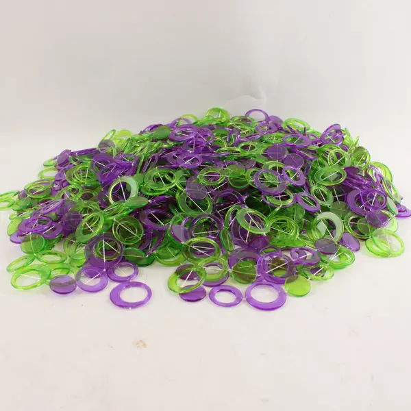 2lb Lot Purple and Green Plastic Garlands DIY Crafts