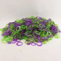 2lb Lot Purple and Green Plastic Garlands DIY Crafts