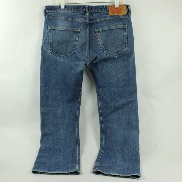 Levi's 501 Men's W36 L34 Blue Straight Leg Button Fly Denim Jeans 31 Inseam