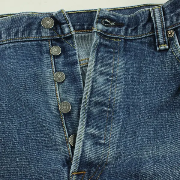 Levi's 501 Men's W36 L34 Blue Straight Leg Button Fly Denim Jeans 31 Inseam