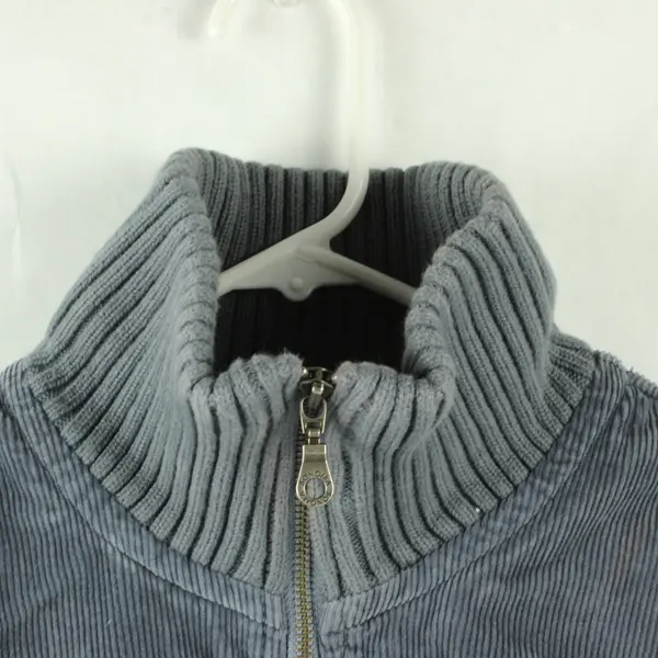 Sonoma Women's L Gray 100% Cotton Corduroy Full Zip Jacket