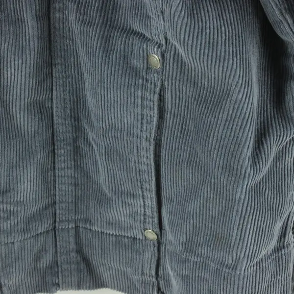 Sonoma Women's L Gray 100% Cotton Corduroy Full Zip Jacket
