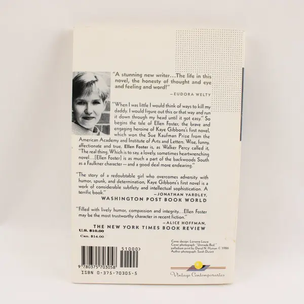 Ellen Foster Paperback 1990 Kaye Gibbons Vintage Contemporaries