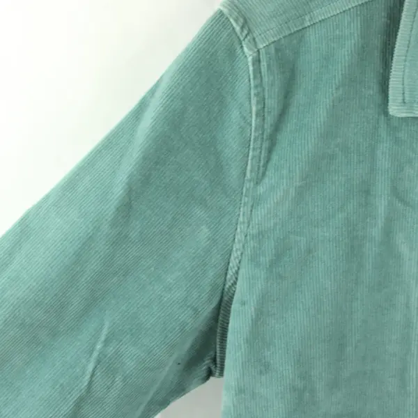 Dressbarn Women's M Teal Corduroy Button Up Blazer Jacket