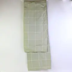 Sage Green Farmhouse Table Runner White Grid Check 72x13.5