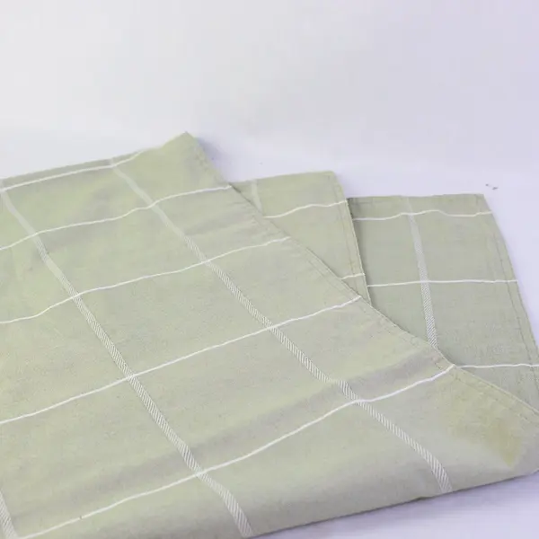 Sage Green Farmhouse Table Runner White Grid Check 72x13.5