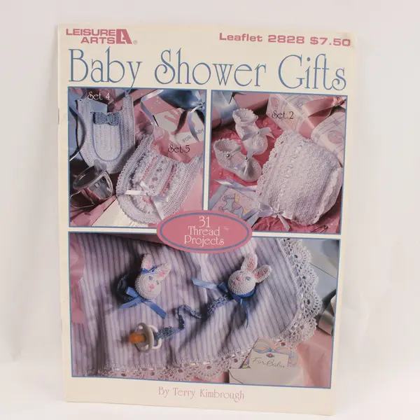 Lot of 3 Vintage Leisure Arts Baby Crochet Knit Leaflets 1990-1996