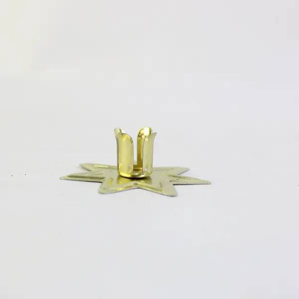 Lot of 30 Vintage Gold-Tone 8-Point Star Candle Holders Christmas Tree